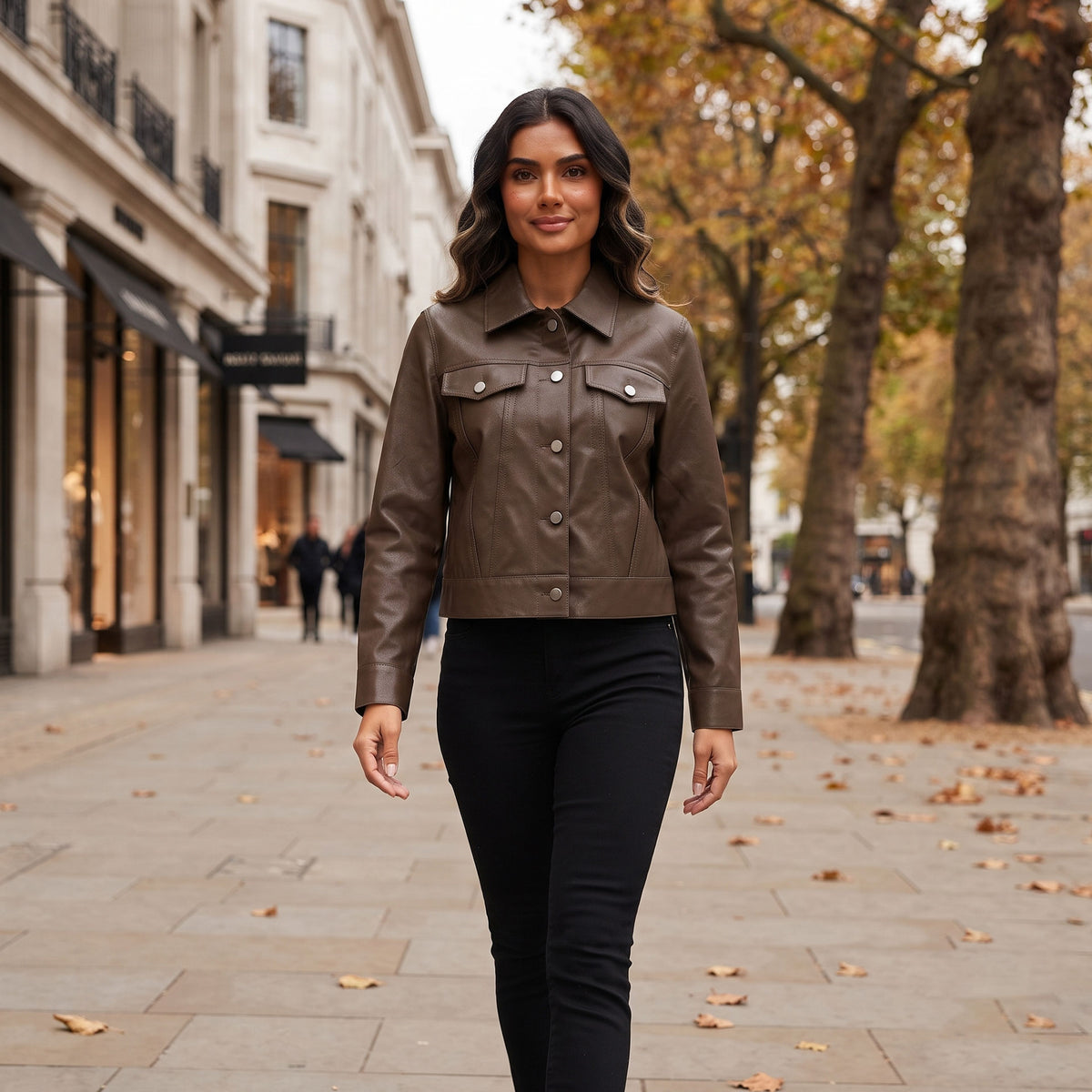 Hannah Lambskin Jacket-4
