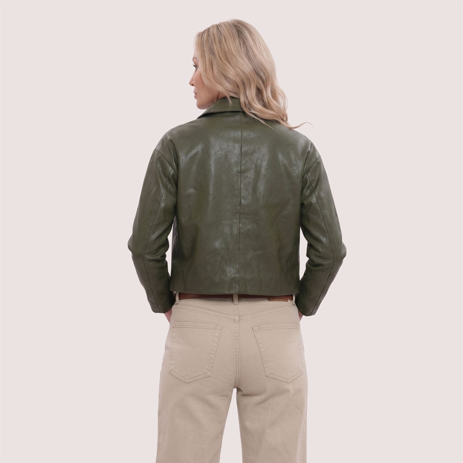 Maggie Lambskin Zip Jacket-3