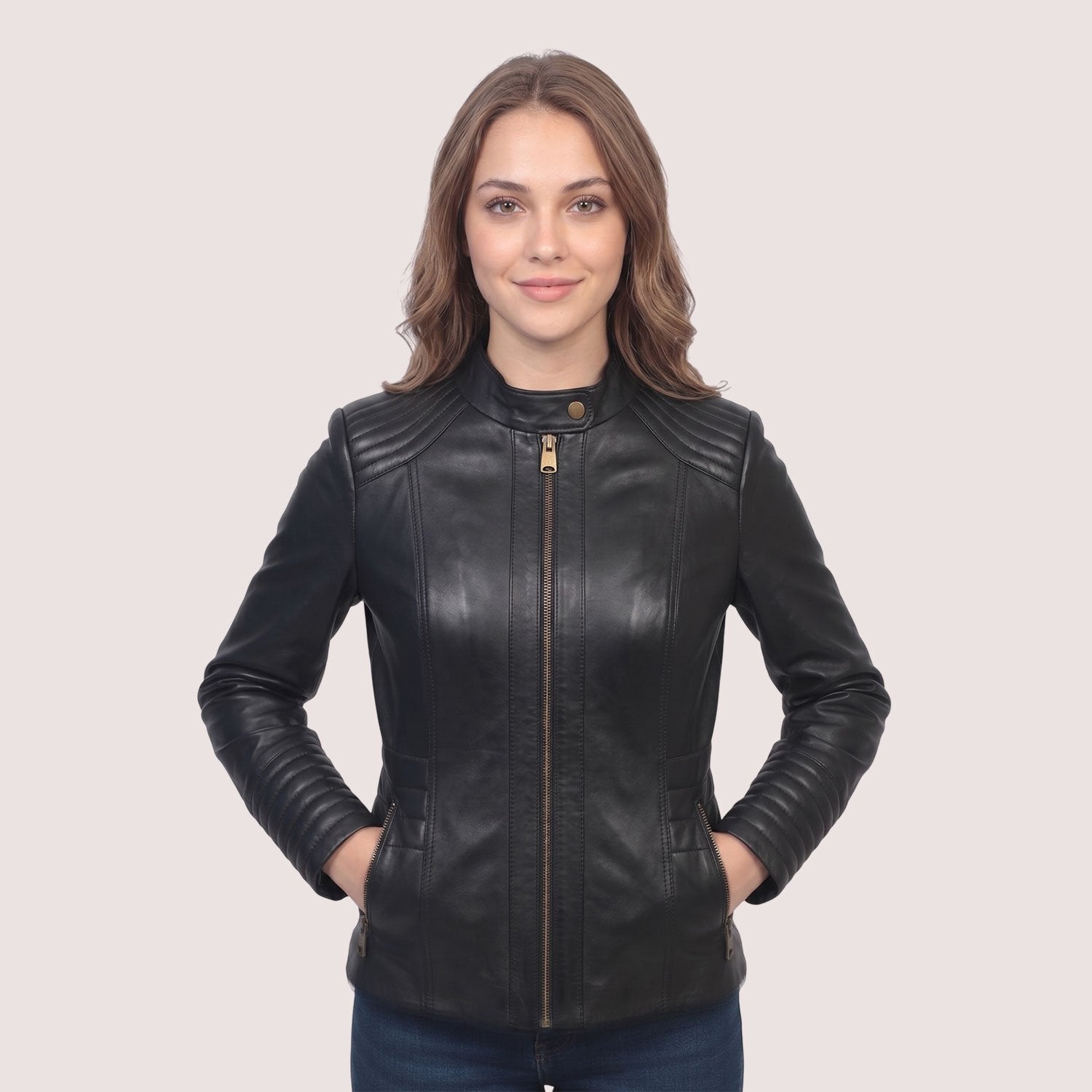 Iris Lambskin Jacket-9