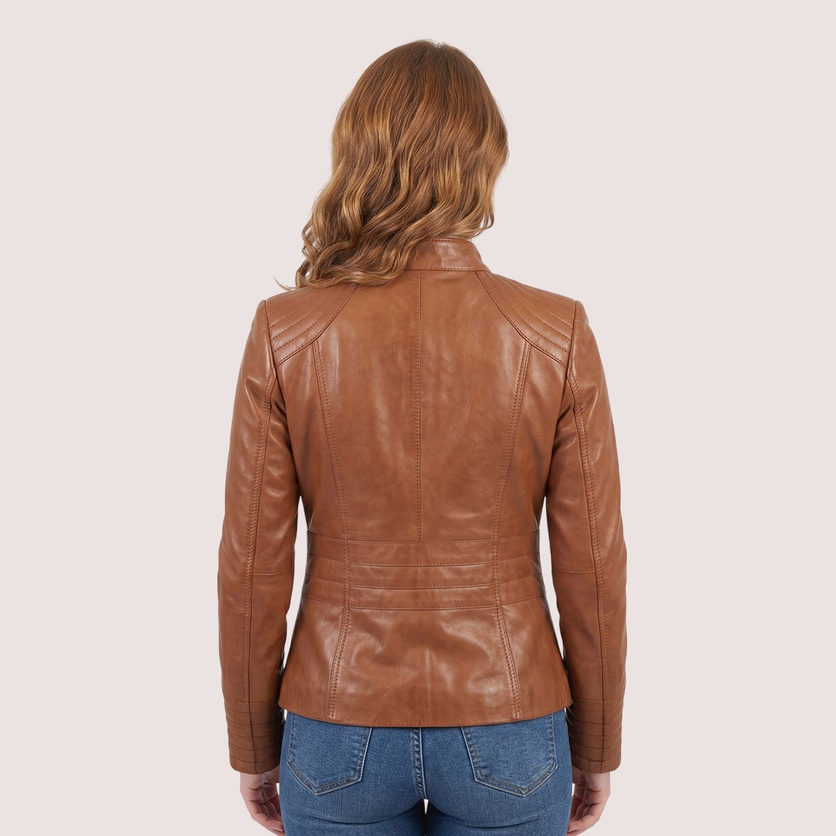 Iris Lambskin Jacket-5