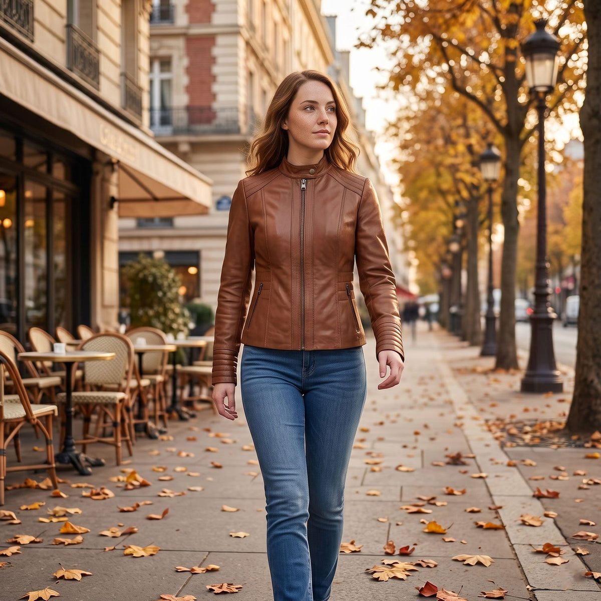 Iris Lambskin Jacket-7