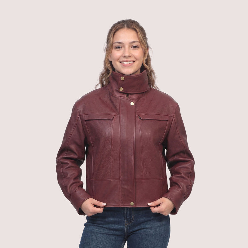 Maeve Lambskin Jacket-16