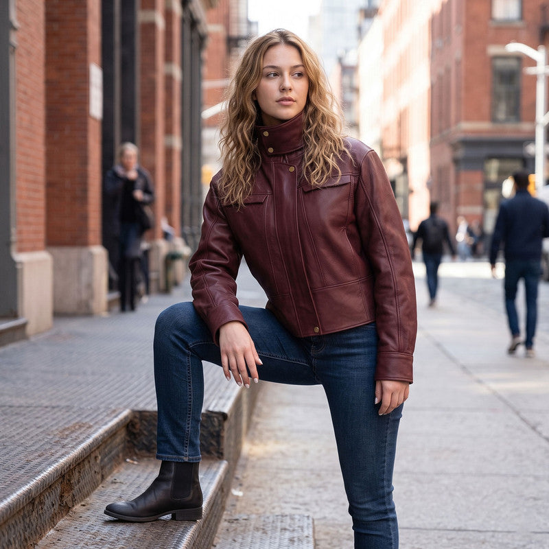 Maeve Lambskin Jacket-19