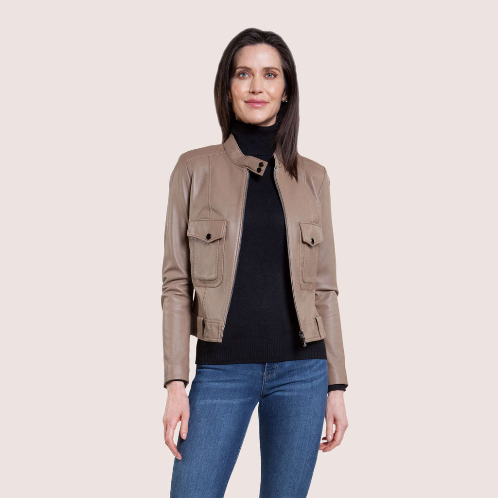 Lola Lambskin Jacket