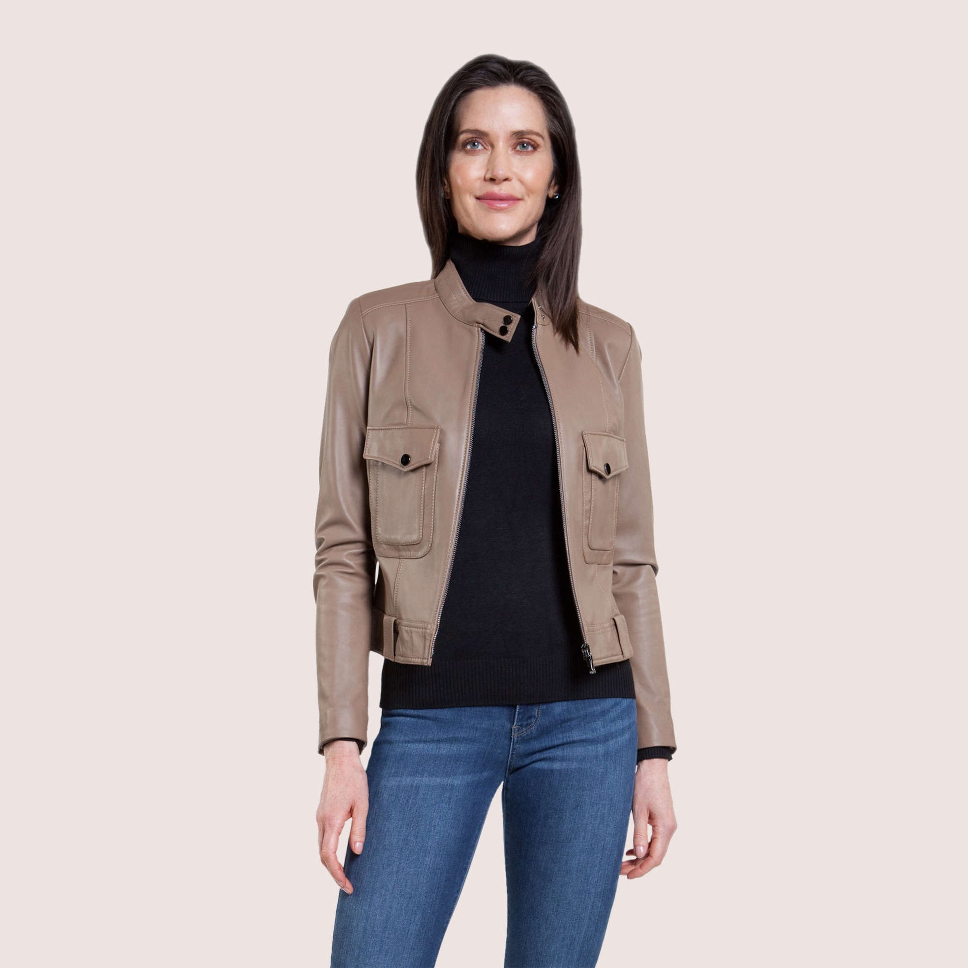 Lola Lambskin Jacket