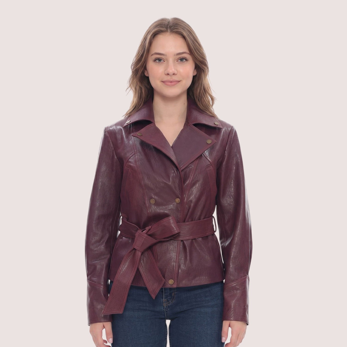 Rose Lambskin Jacket