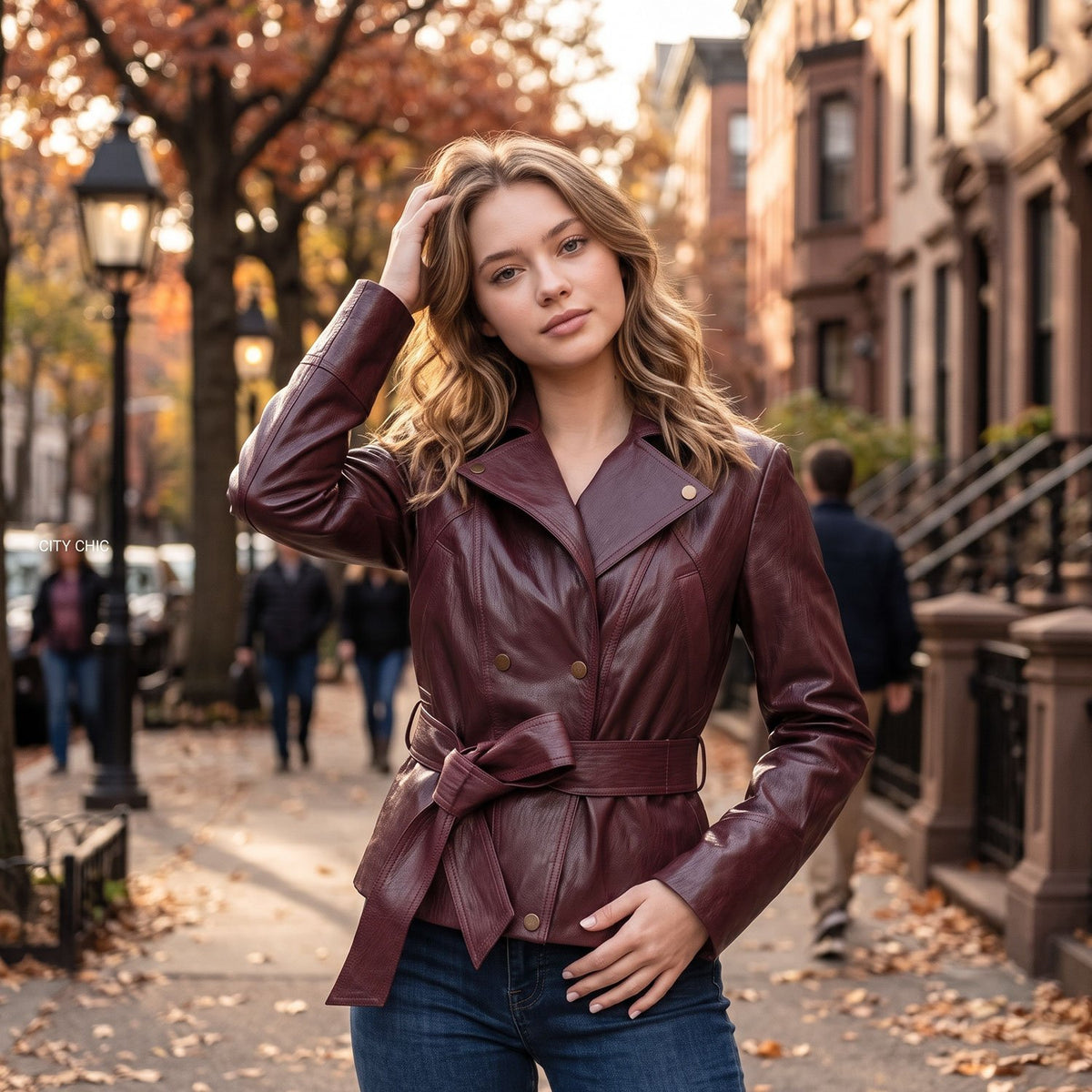 Rose Lambskin Jacket-4
