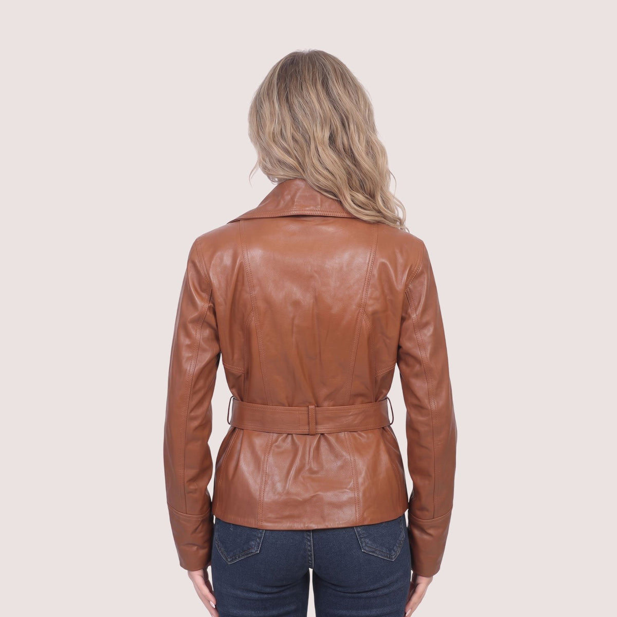 Rose Lambskin Jacket-7