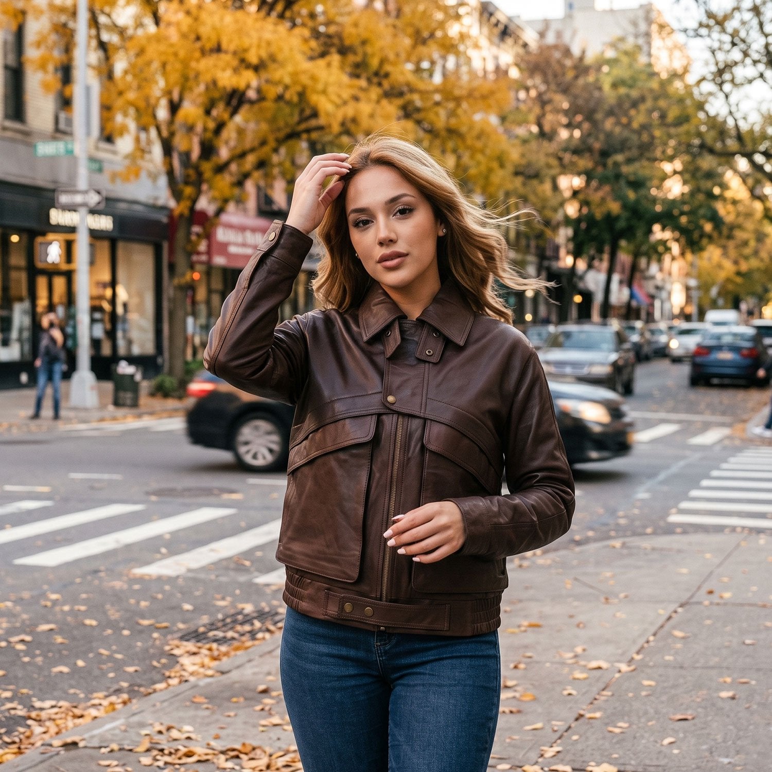 Isla Lambskin Jacket-4