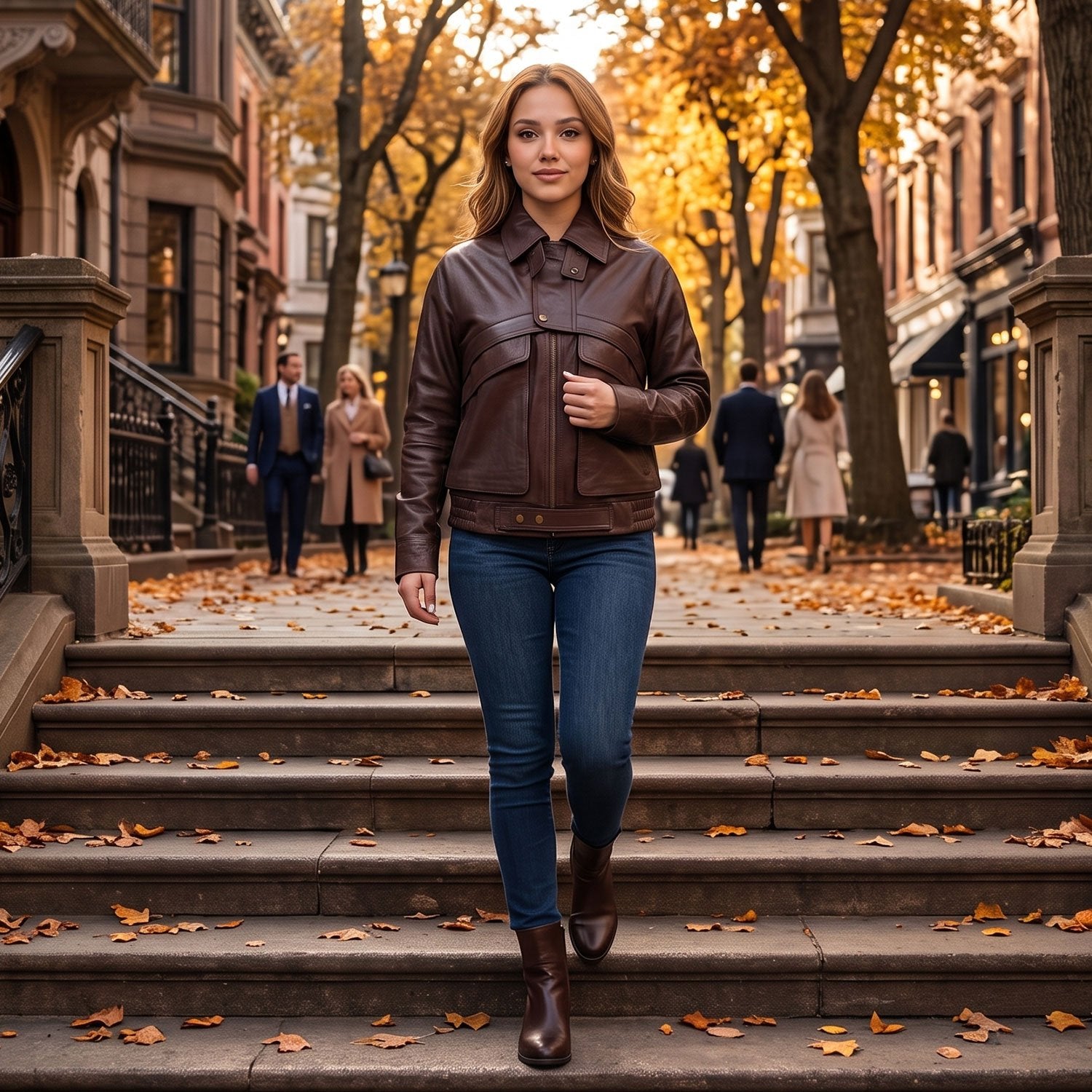 Isla Lambskin Jacket-5