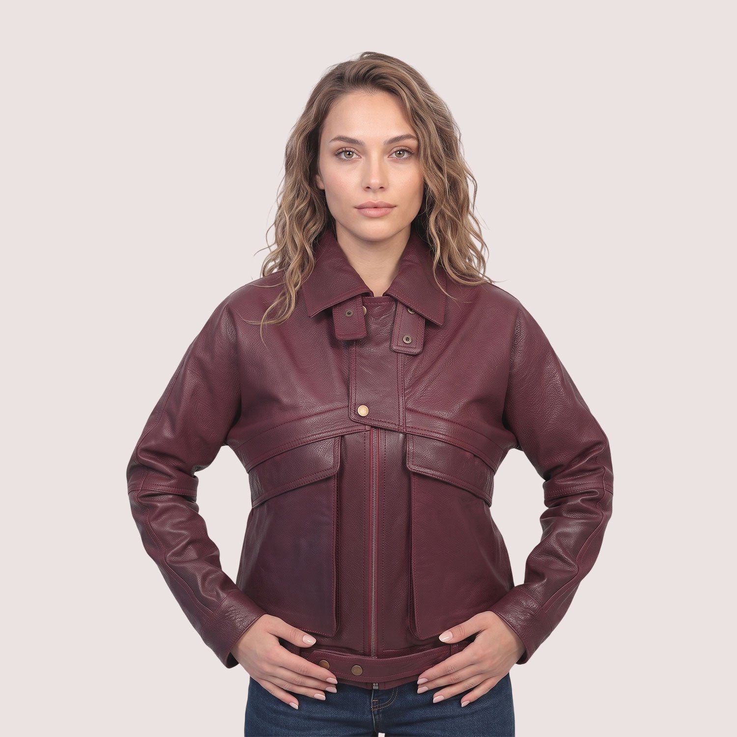 Isla Lambskin Jacket-6