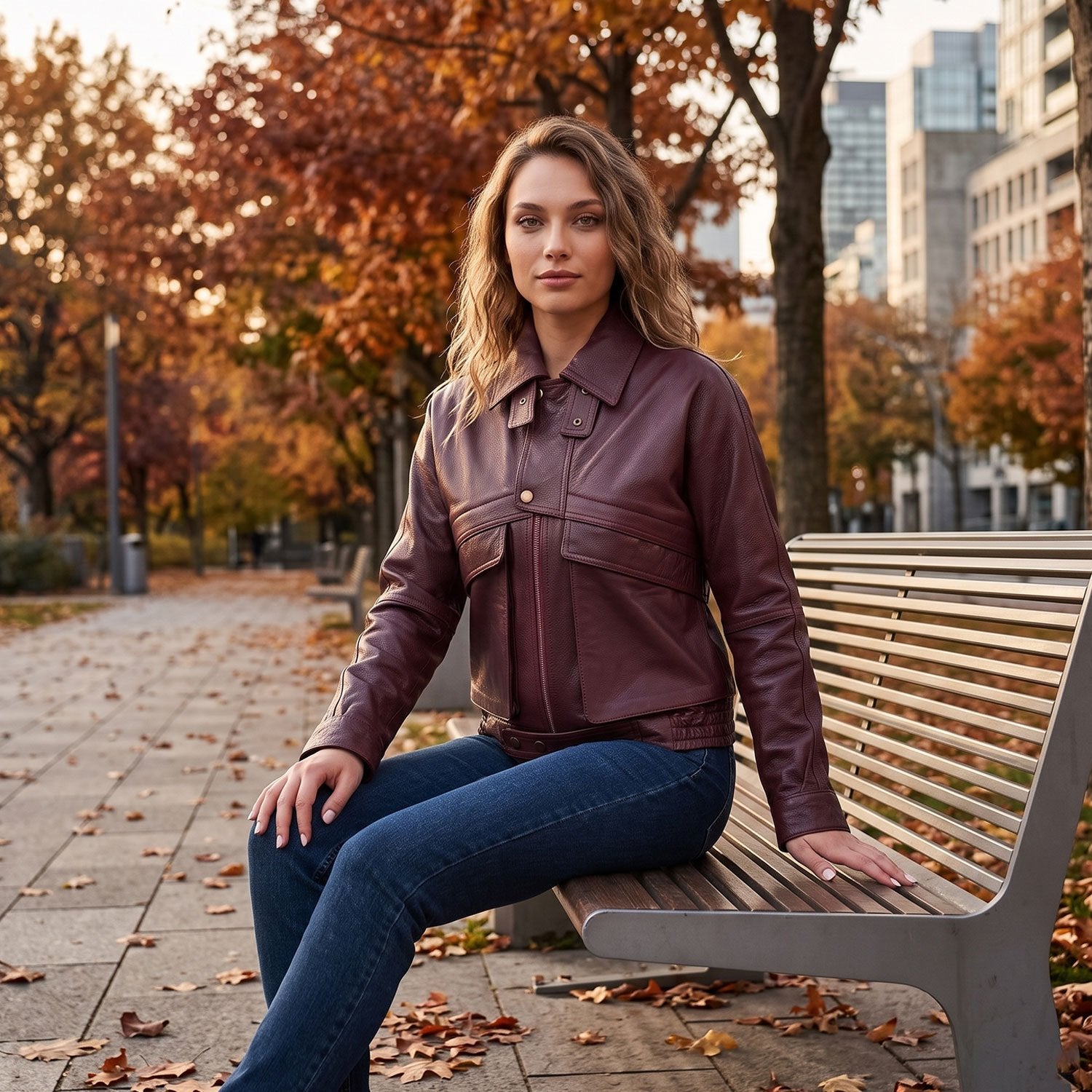 Isla Lambskin Jacket-10
