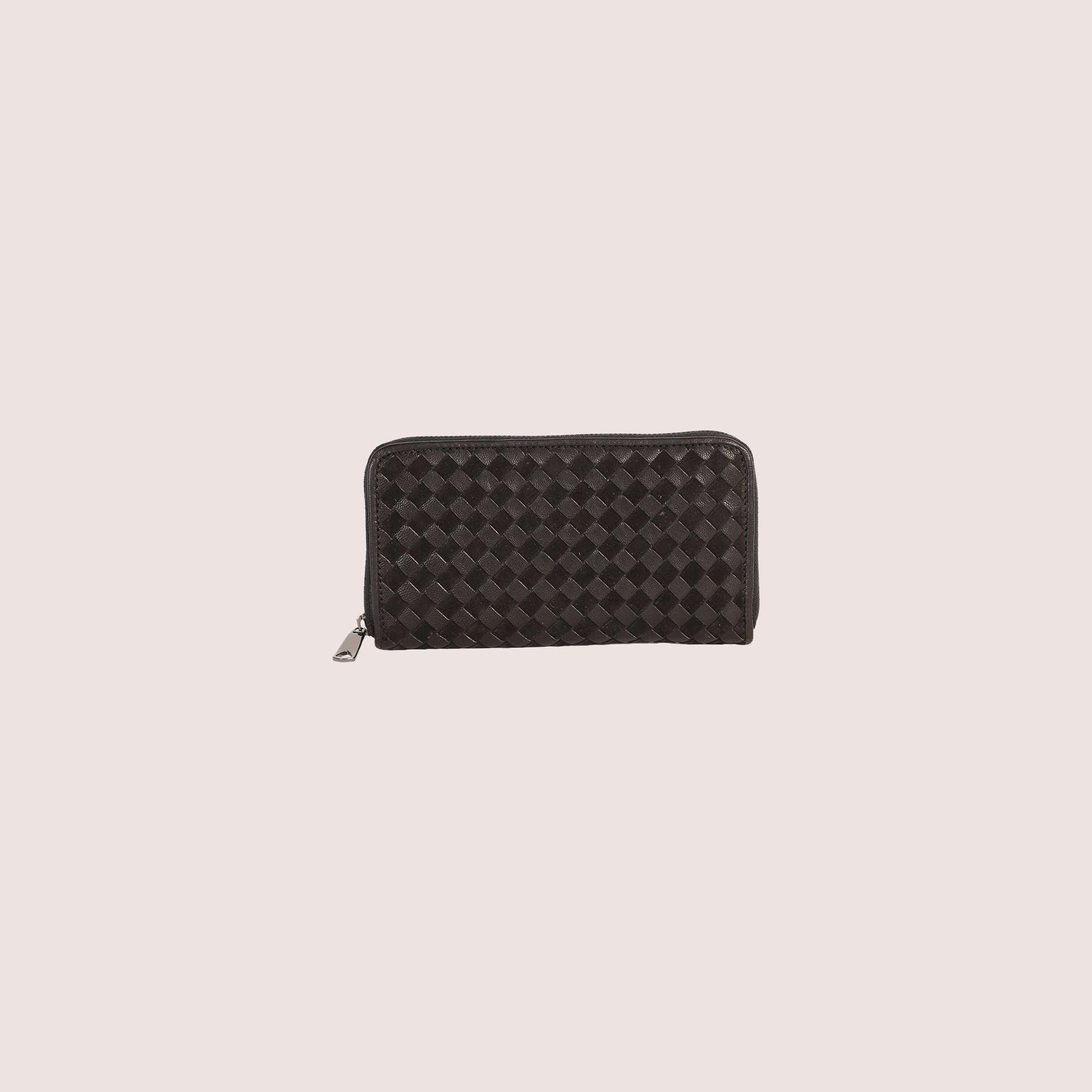 Nikki Woven Leather Wallet