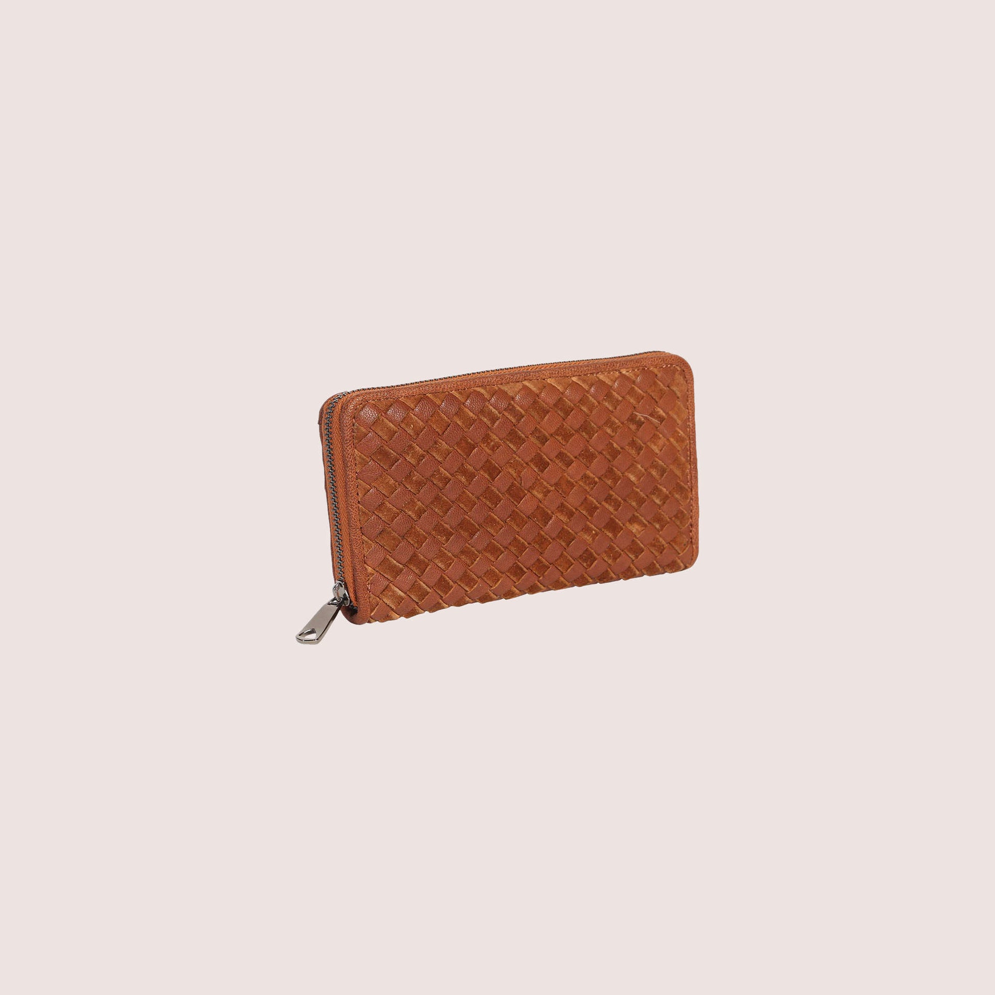 Nikki Woven Leather Wallet