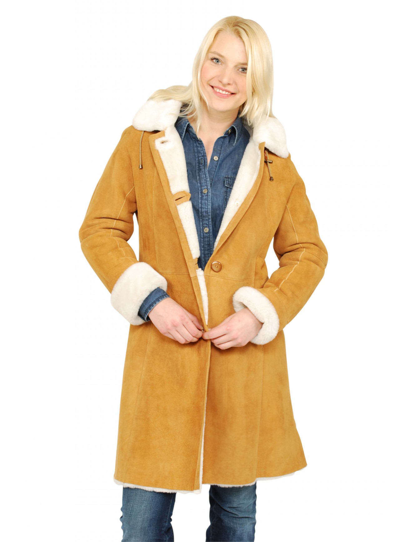 shearling coat danica open coats jackets womens