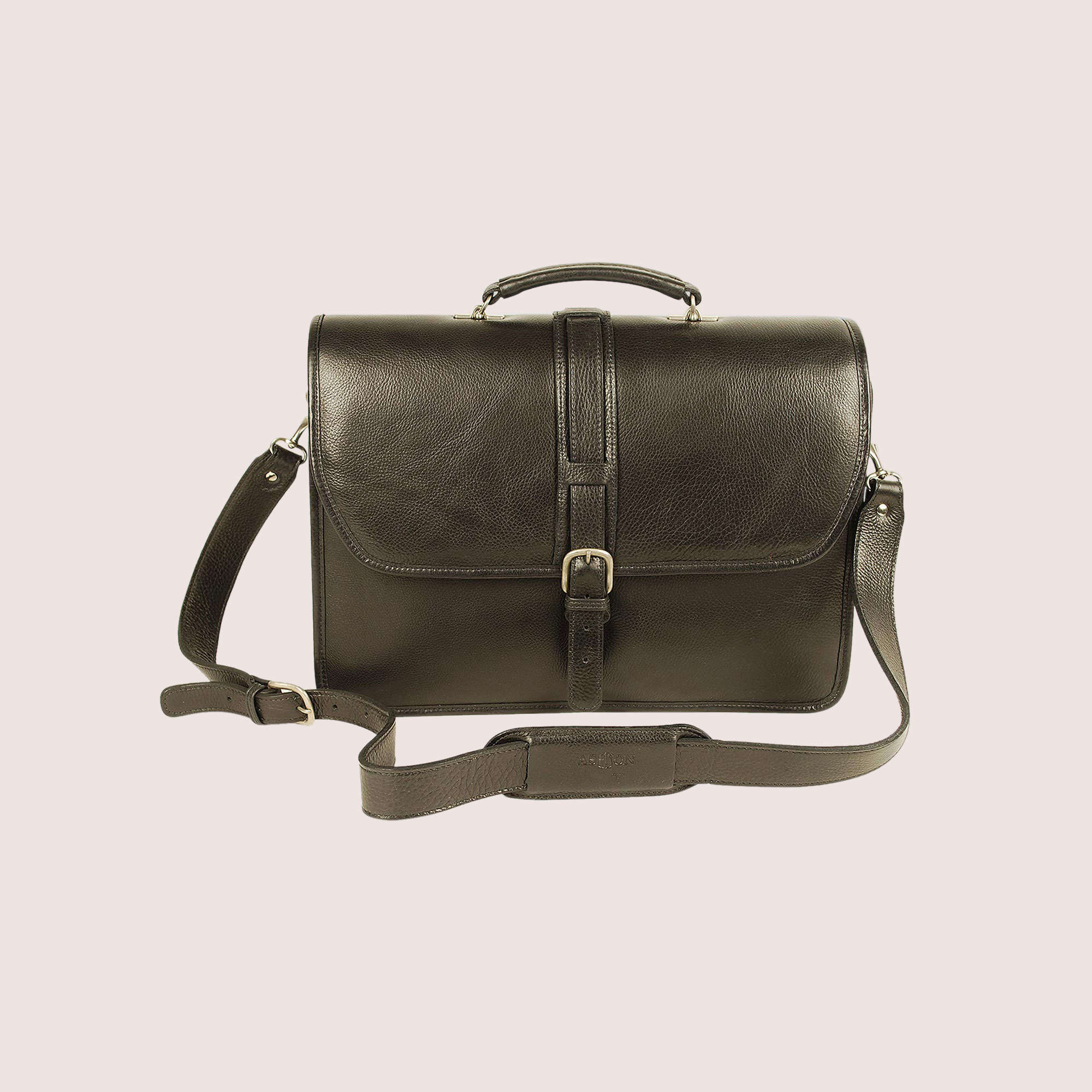 Aston Leather  Melville Double Compartment Briefcase
