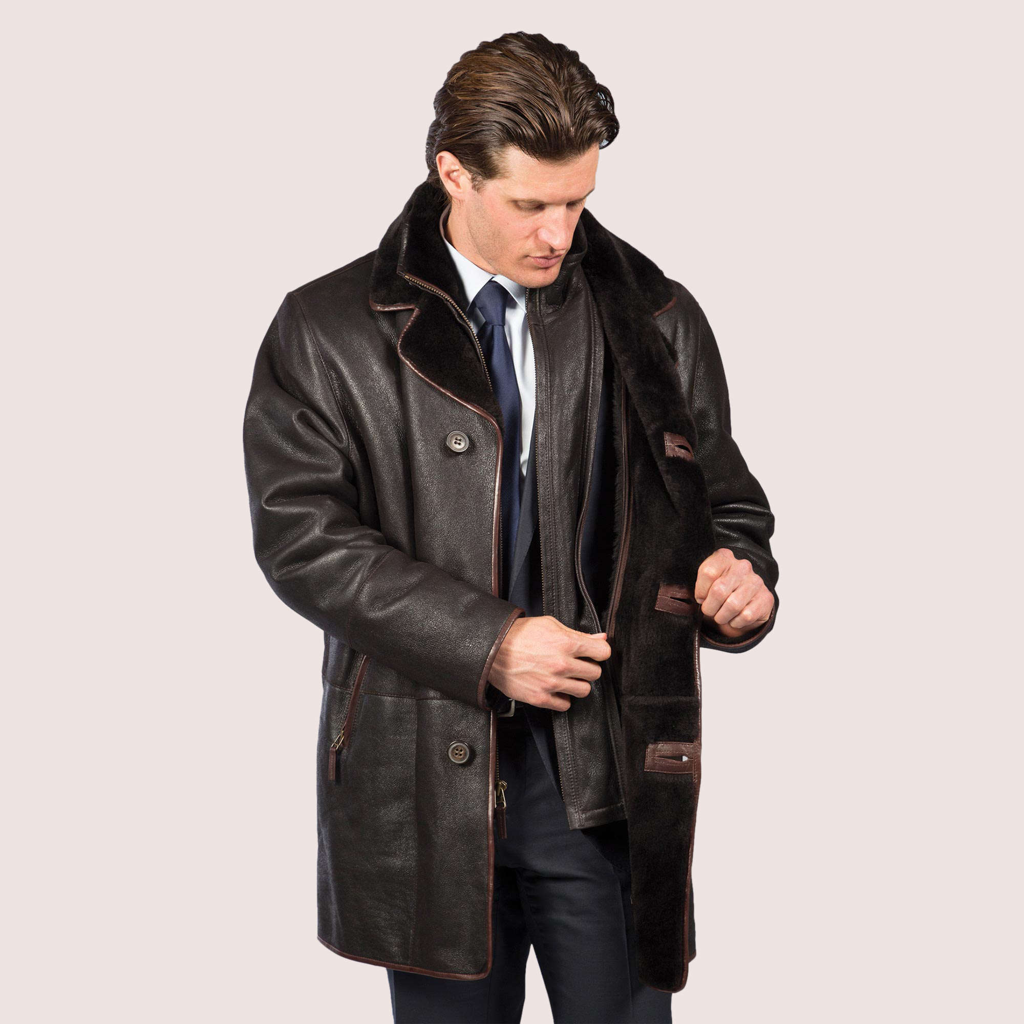 Aston Leather | Kingston Shearling Coat