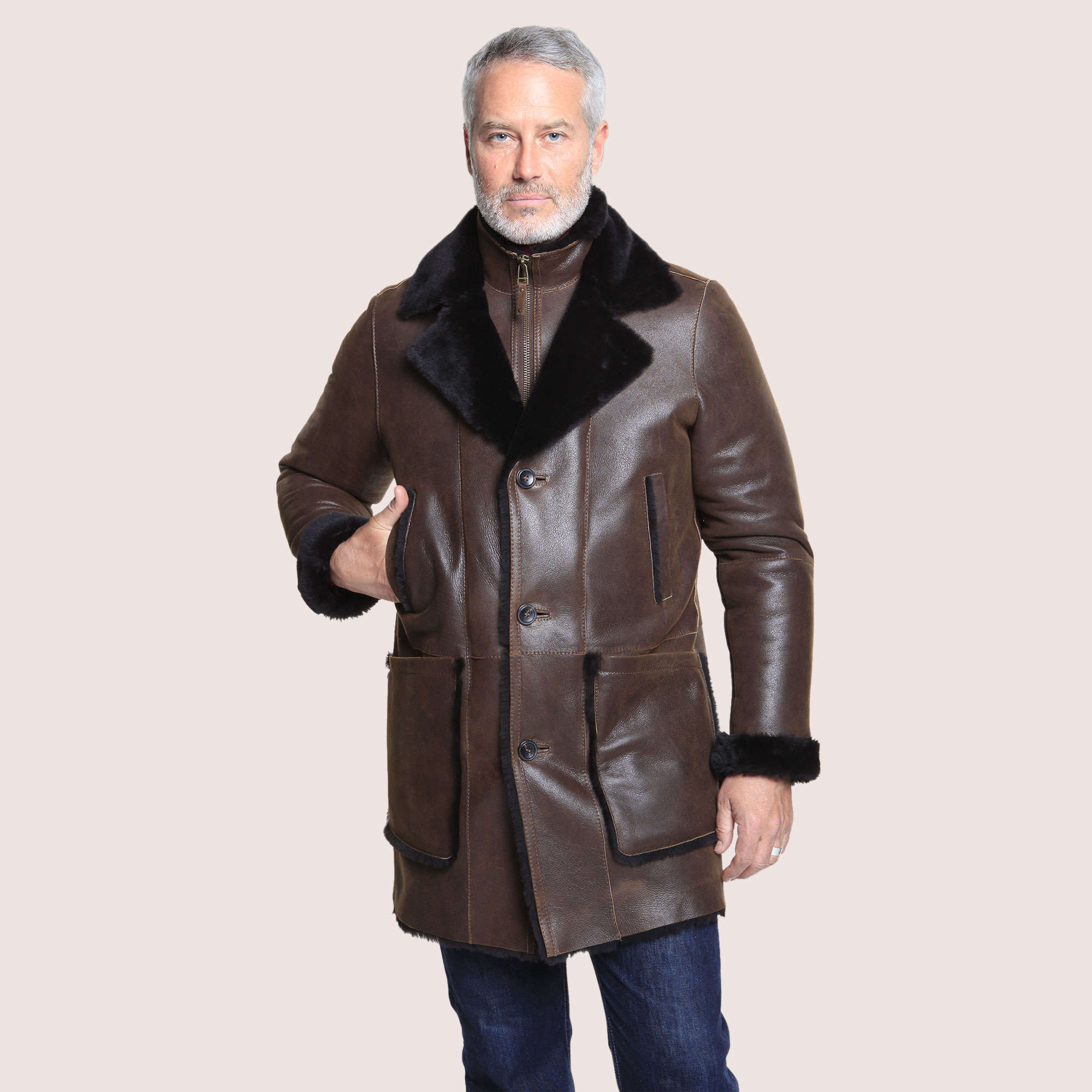 Aston Leather | Sullivan Shearling Coat