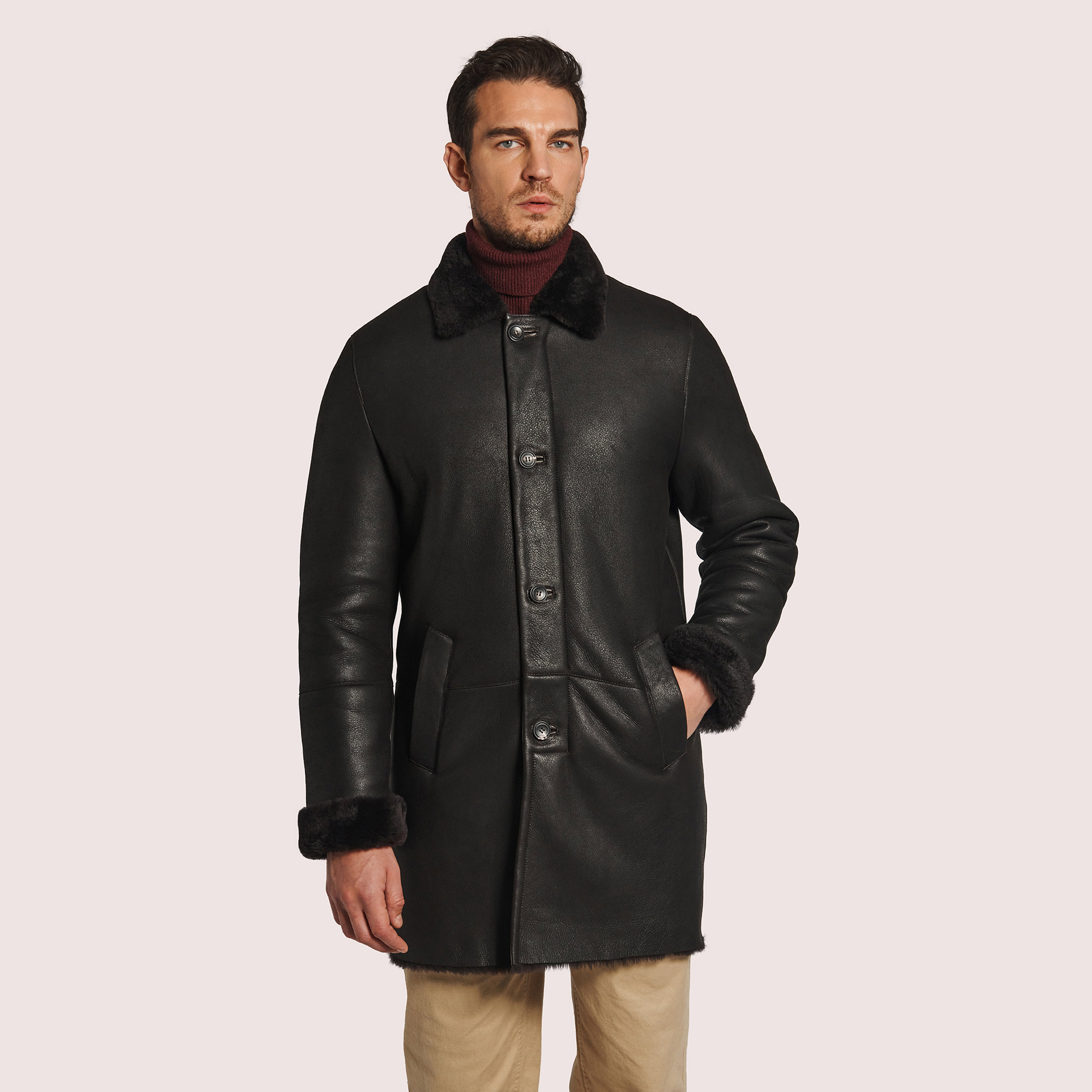 Aston Leather | Miles Shearling Coat